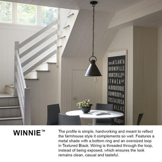 Hinkley Winnie Large Pendant, Dark Antique Brass