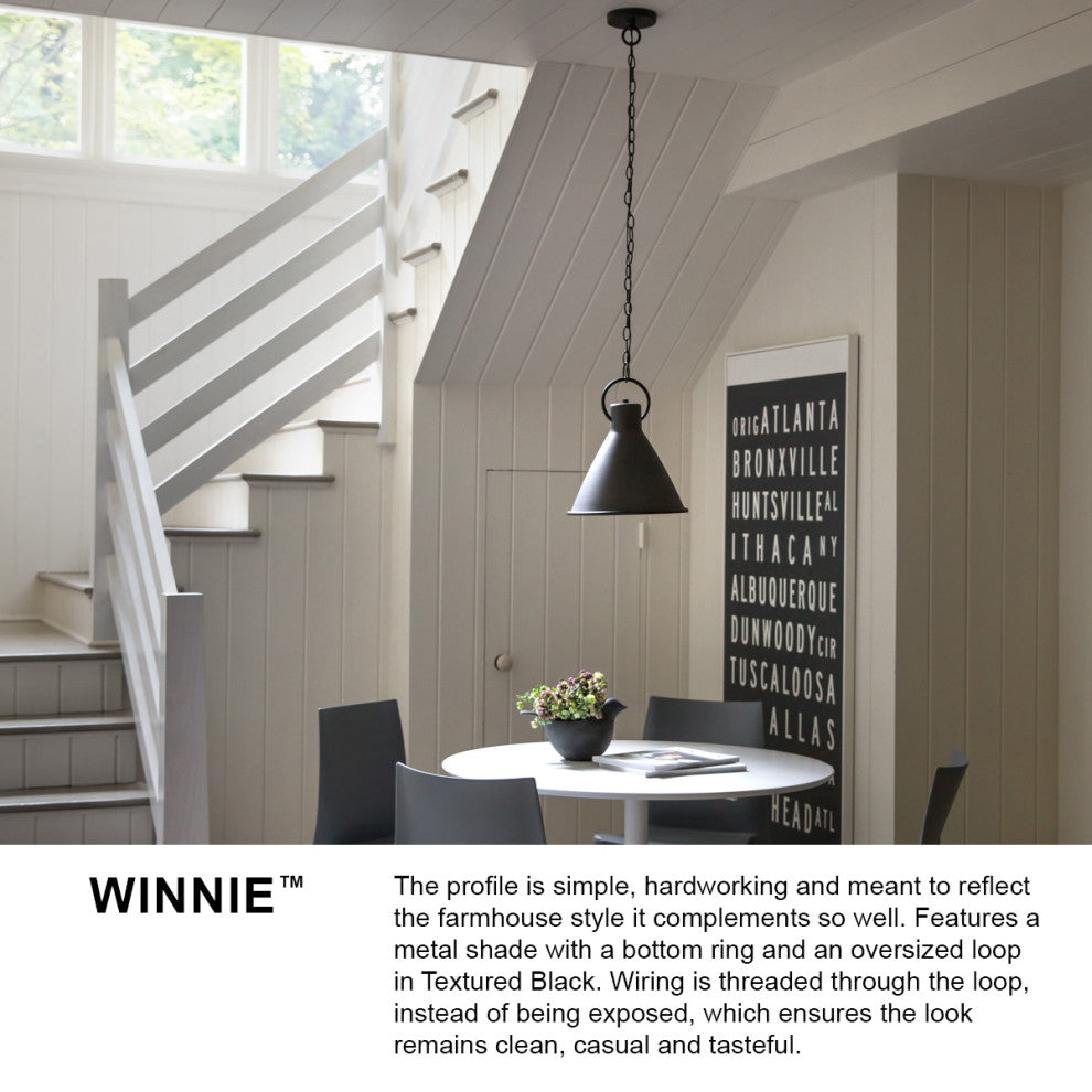 Hinkley Winnie Large Pendant, Dark Antique Brass