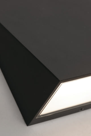 Watson LED Outdoor Sconce, Black, 10"