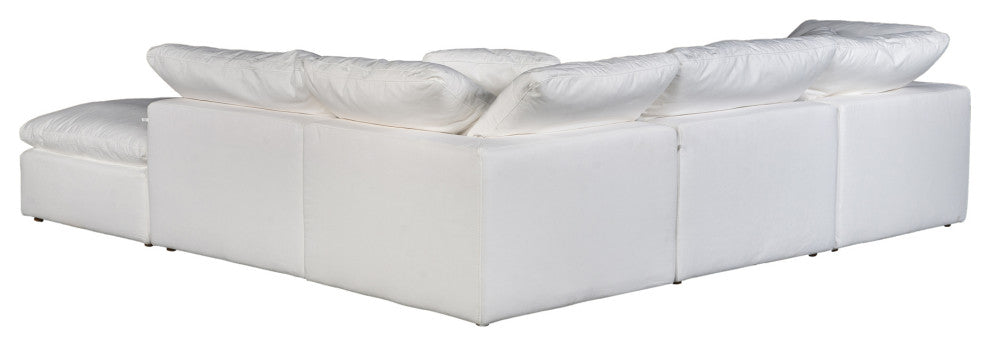 First of A Kind Terra Condo Dream Modular Sectional Livesmart Fabric Cream