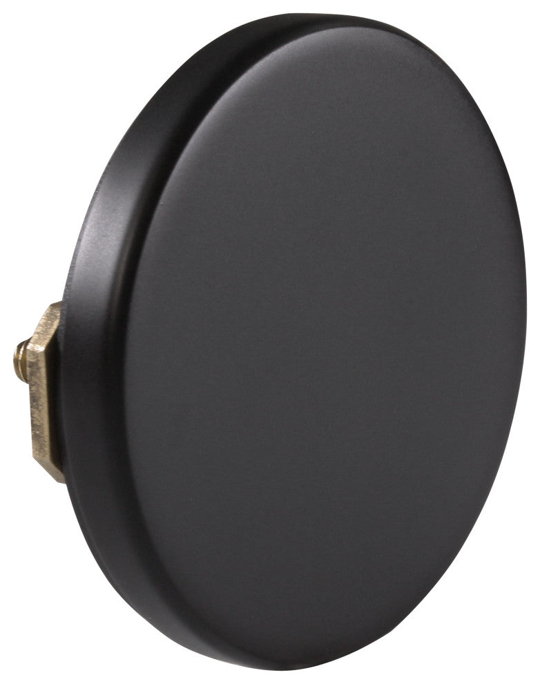 Tip Toe Integrated Overflow Tub Trim With Floating Faceplate In Polished Brass, Powder Coated Flat Black