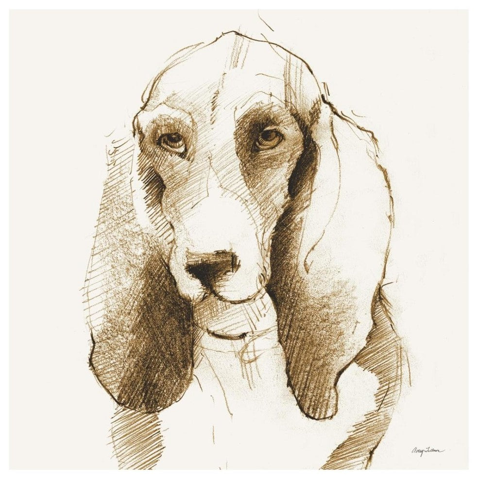 "Oberon Brown and Orange" Digital Paper Print by Avery Tillmon, 32"x32"