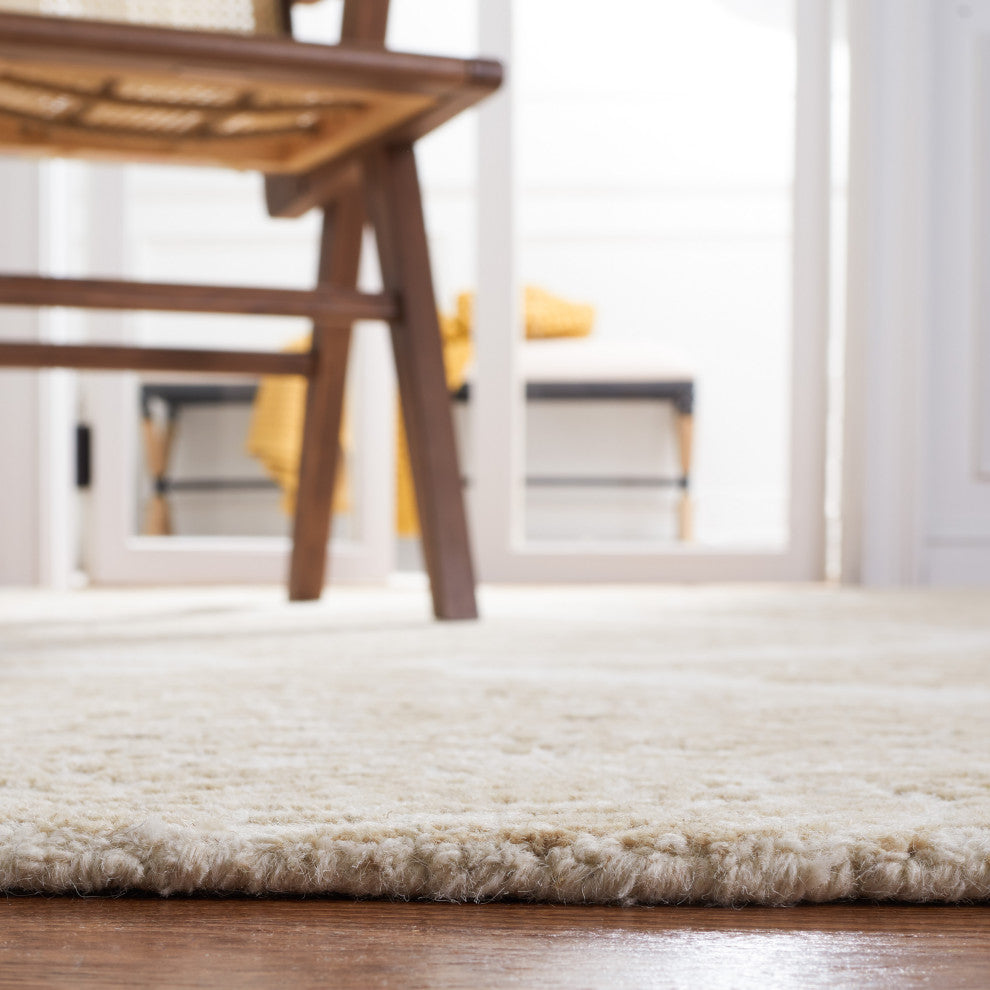 Safavieh Couture Abstract Collection, ABT346 Rug, Ivory/Beige, 6' Square