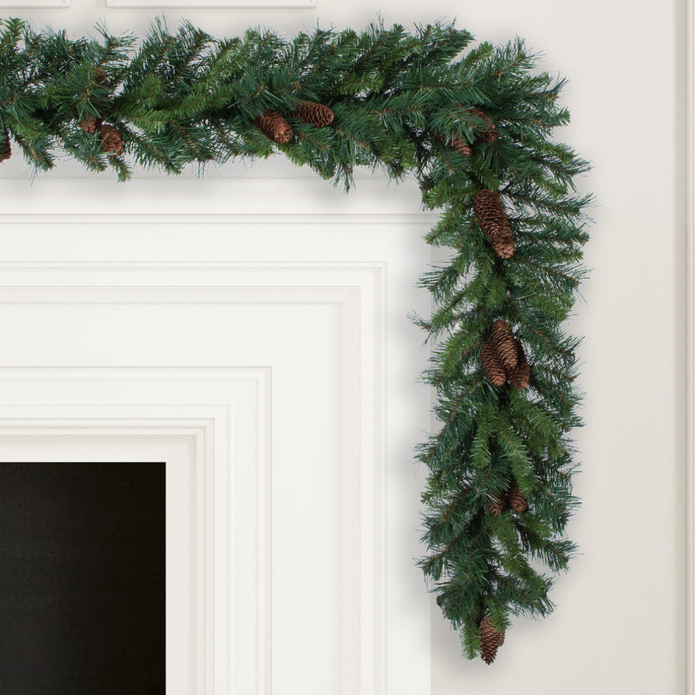 Vickerman A800911 9' Cheyenne Artificial Christmas Garland, Unlit