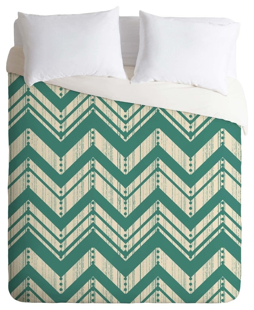 Deny Designs Heather Dutton Weathered Chevron Duvet Cover - Lightweight