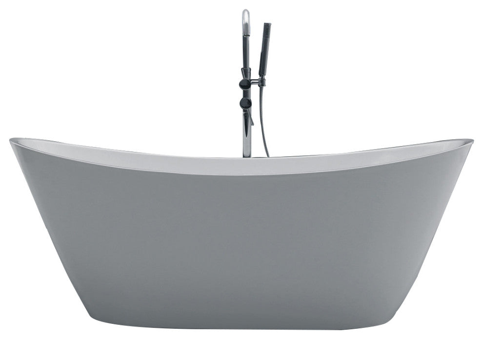 Eviva Bella 60" White Acrylic Free Standing Bathtub