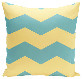 Geometric Decorative Pillow, Bahama Lemon, 26"x26"