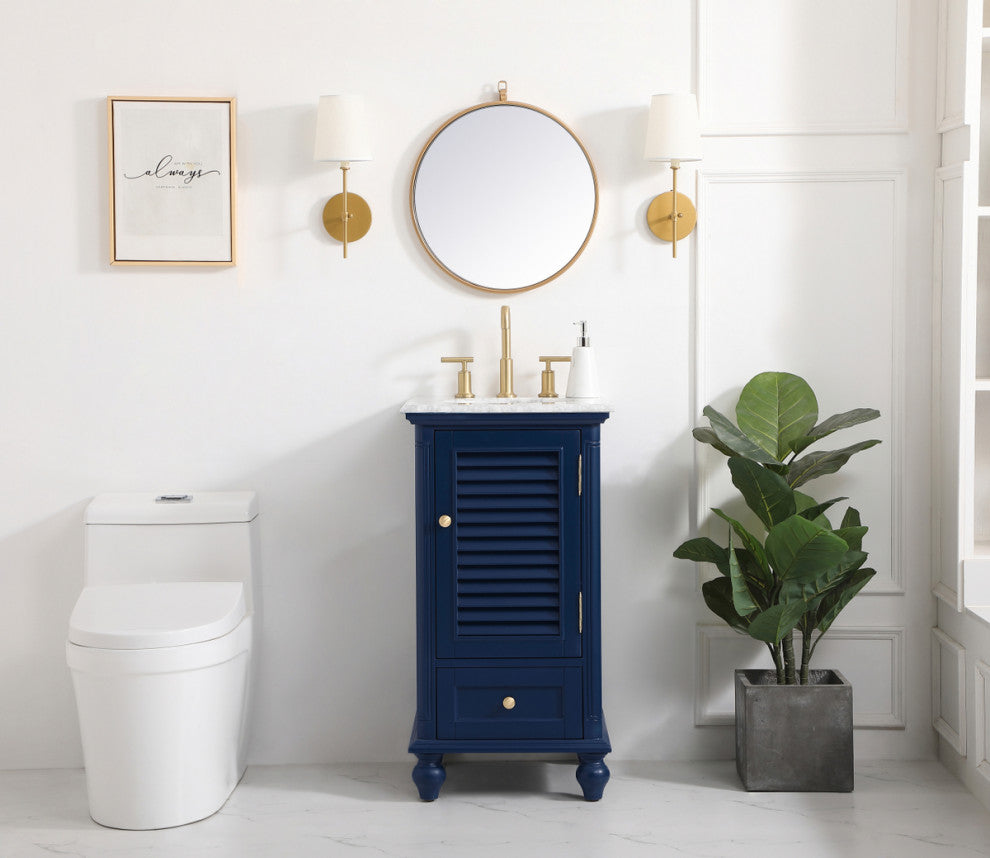 Home Living 19" Single Bathroom Vanity, Blue