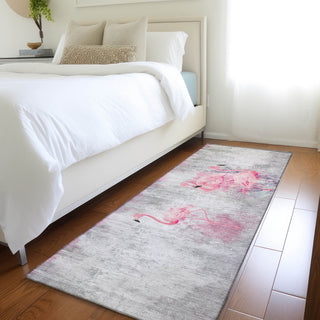 Addison Premium Washable Mayfield AMF197 Gray 2'3" x 7'6" Runner Rug