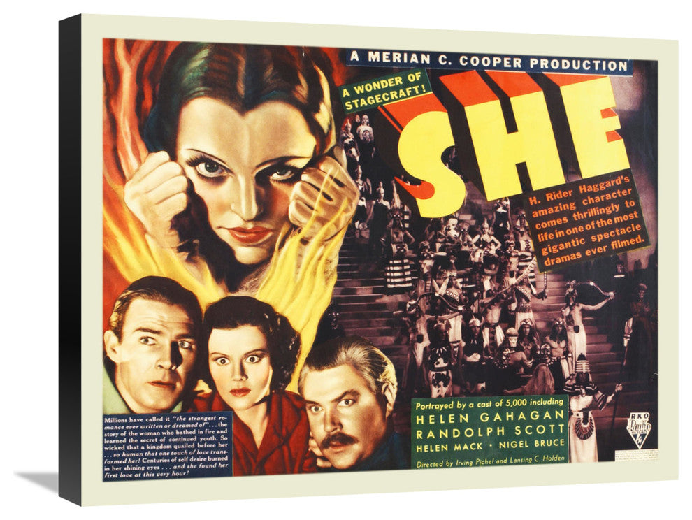 "SHE" Stretched Canvas Giclee by Hollywood Photo Archive, 24x20"