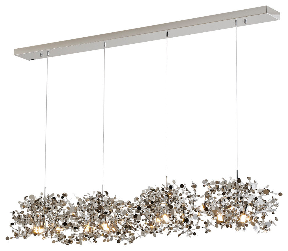 Bethel International Dls109C63S 12-Light Islandlighting, Silver