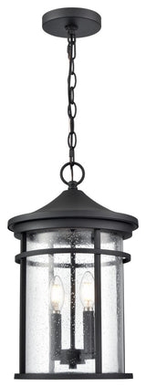 2 Light 10.5 in. Textured Black Outdoor