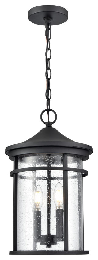 2 Light 10.5 in. Textured Black Outdoor