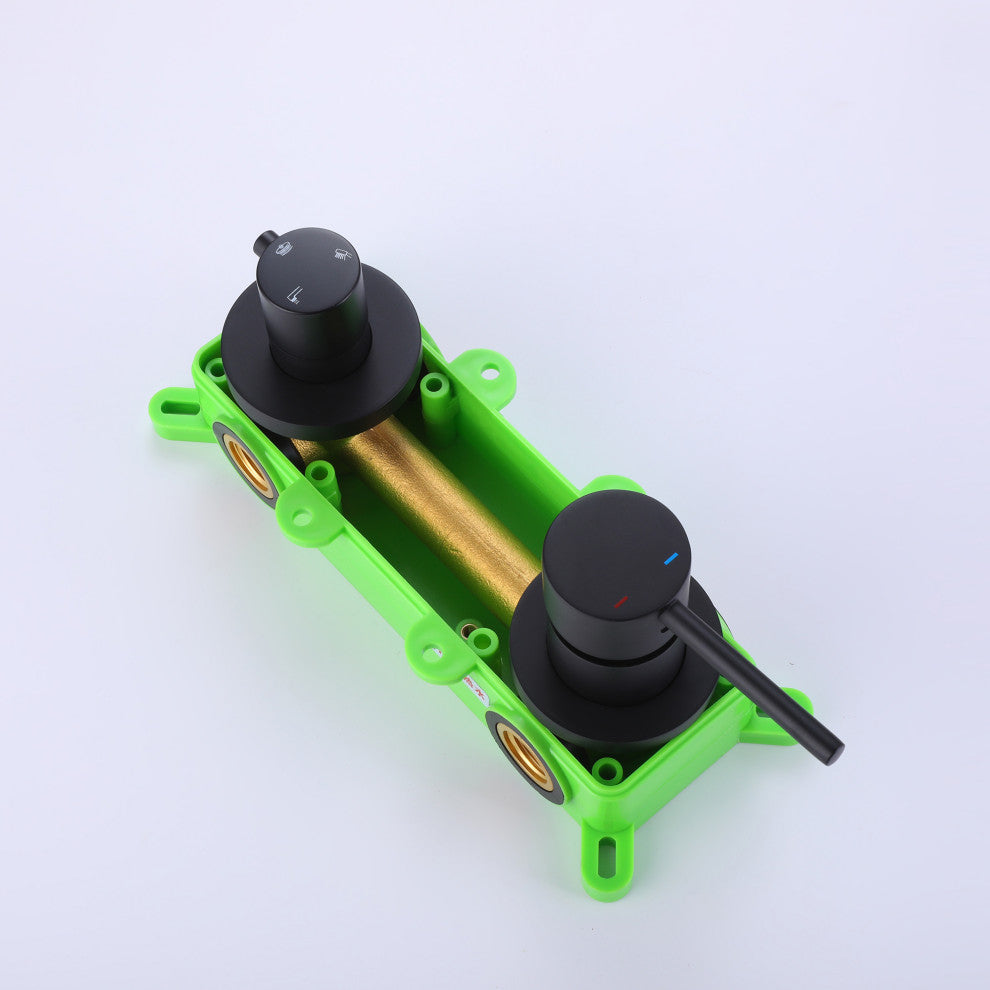 3-Function Complete Shower System With Tub Spout And Rough-In Valve