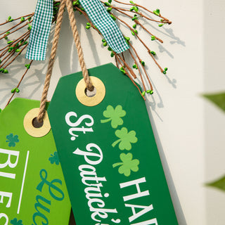 24" St. Patrick's Wooden Doorknob Hanging Decor
