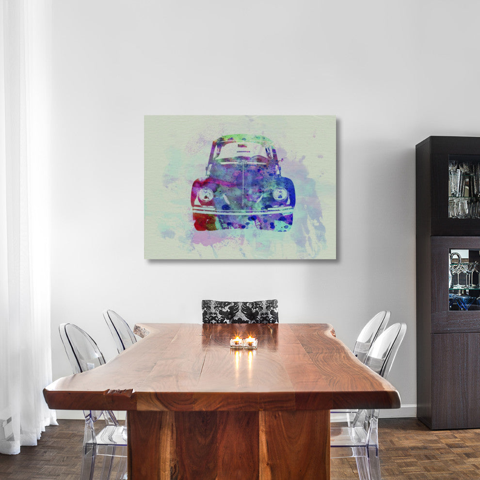 "VW Beetle Watercolor 2" Fine Art Print