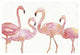 "Flamingo Fever I no Splatter" Digital Paper Print by Anne Tavoletti, 26"x18"
