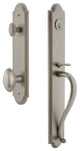 Arc 1-Piece Dummy Handleset, S Grip and Eden Prairie Knob, Satin Nickel, 848553