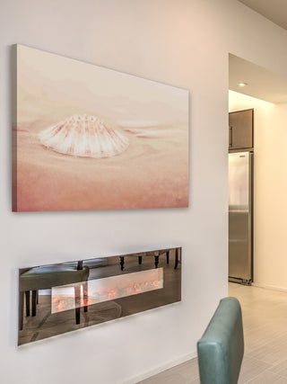 "Seaside" Painting Print on Wrapped Canvas