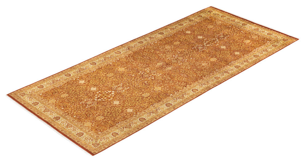 Mogul, One-of-a-Kind Hand-Knotted Runner Orange, 6'1"x14'1"