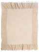 Faded Paisley Boiled Wool Throw, Ivory, Taupe