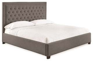 Isadora King Bed, Gray