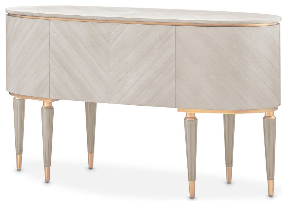St. Charles Vanity Desk, Dove Gray