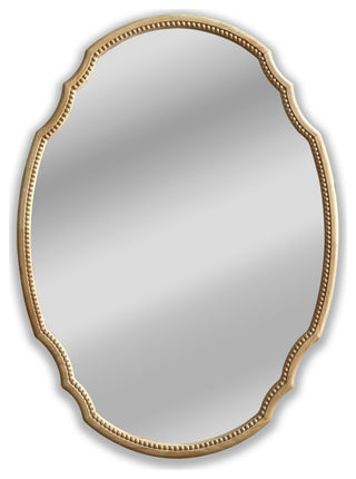 CHLOE Reflection CH8M803NO36-VOV Wood Oval Framed Wall Mirror 36`` Height