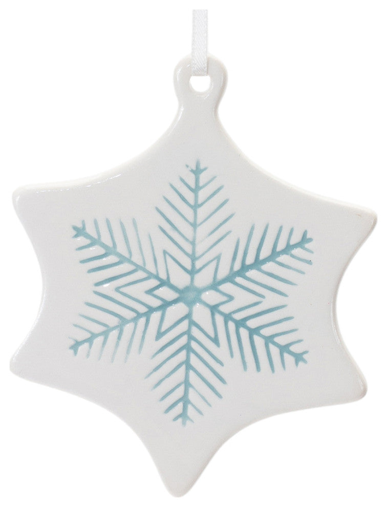 Etched Ceramic Tree Ornament, 2-Piece Set4