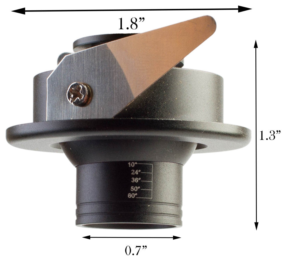 Showcase LED Spotlight Adjustable Beam Angle, 2 Recessed Light With Ul Power Supply