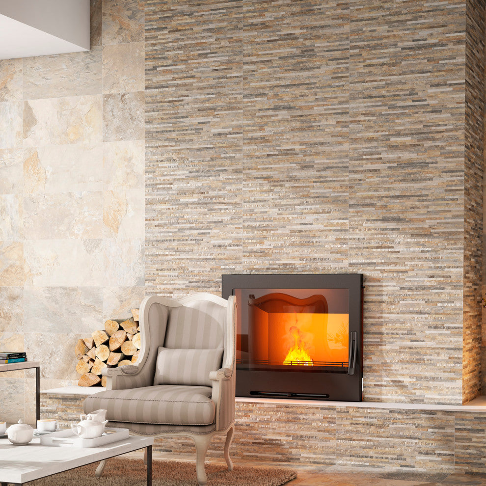 Muro Ardesia Ocre Porcelain Wall Tile