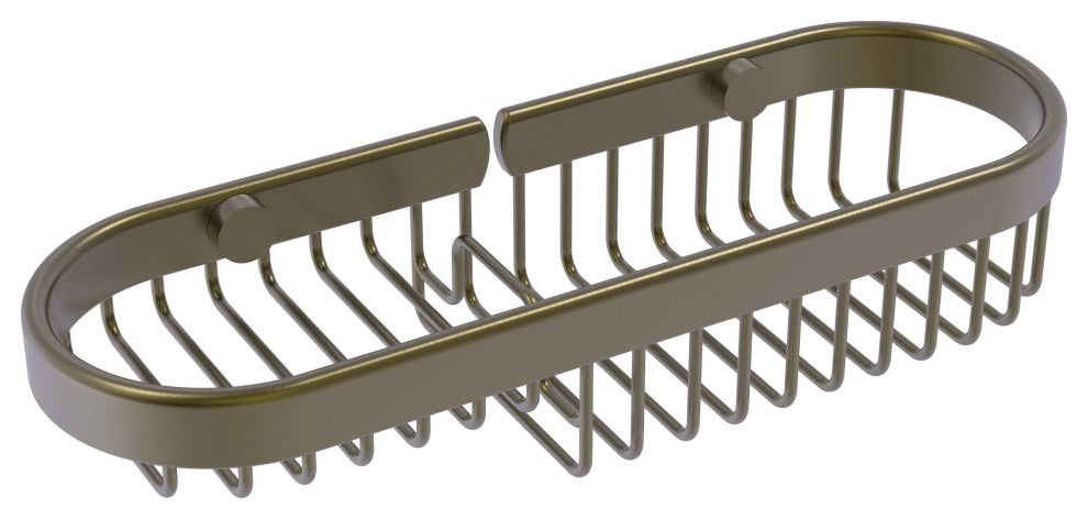Combination Wire Basket, Antique Brass