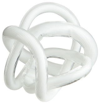 Cyan Design Small Interlace Sculpture, White