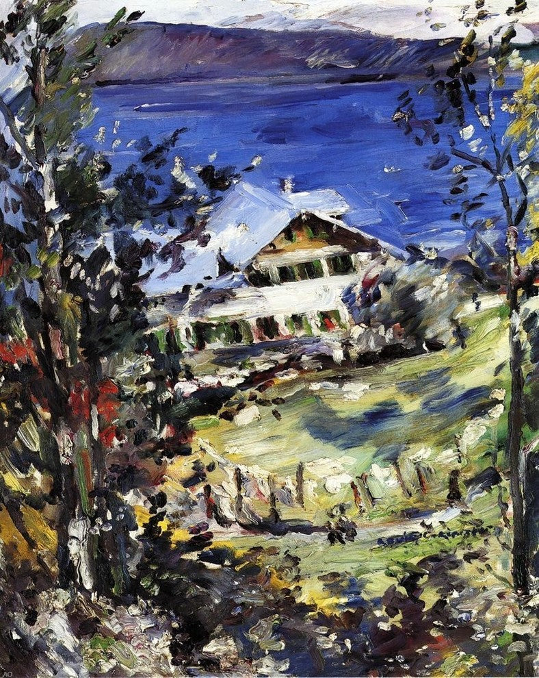 Lovis Corinth The Walchensee Country House With Washing on the Line Wall Decal