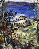 Lovis Corinth The Walchensee Country House With Washing on the Line Wall Decal