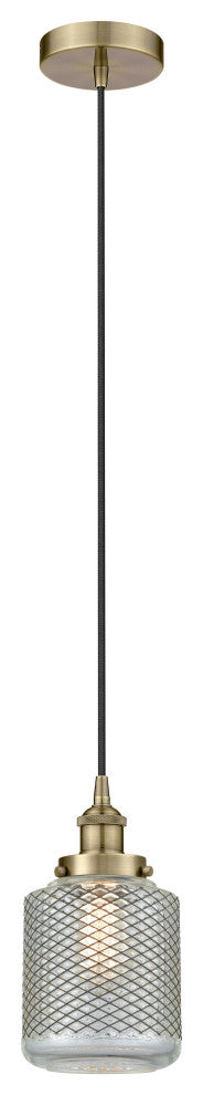 Innovations 616-1PH-AB-G262 1-Light Mini Pendant, Antique Brass