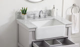 30" Backsplash, Carrara White