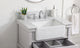 30" Backsplash, Carrara White