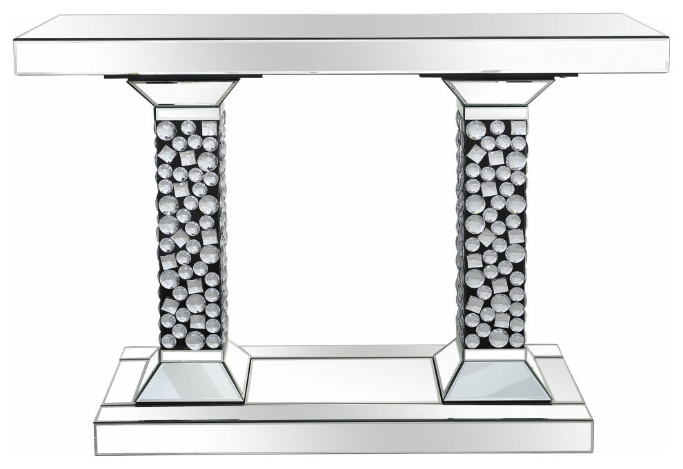 Beaded Pestestal Console Table