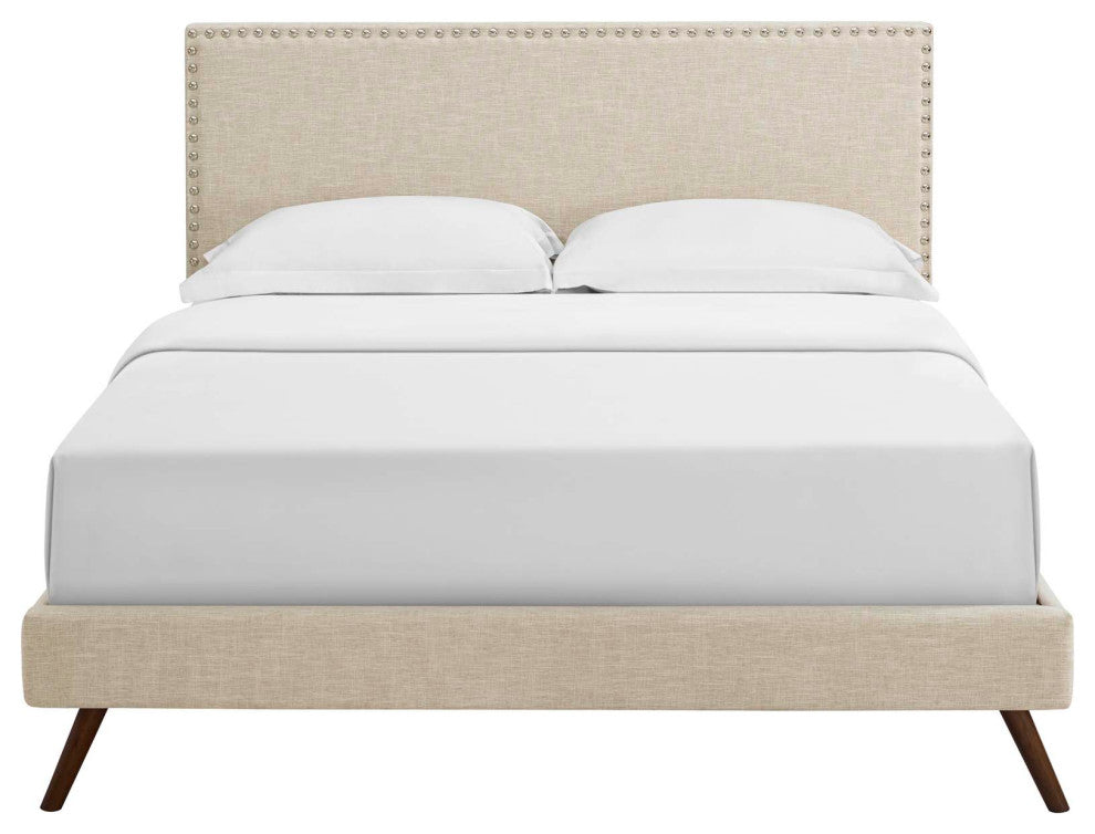 Macie Full Platform Bed with Round Splayed Legs