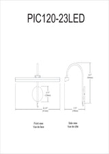 Display/Exhibit Picture Light 30W Aged Brass Finish