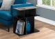 Accent Table, Side, End, Nightstand, Lamp, Laminate, Black, Grey