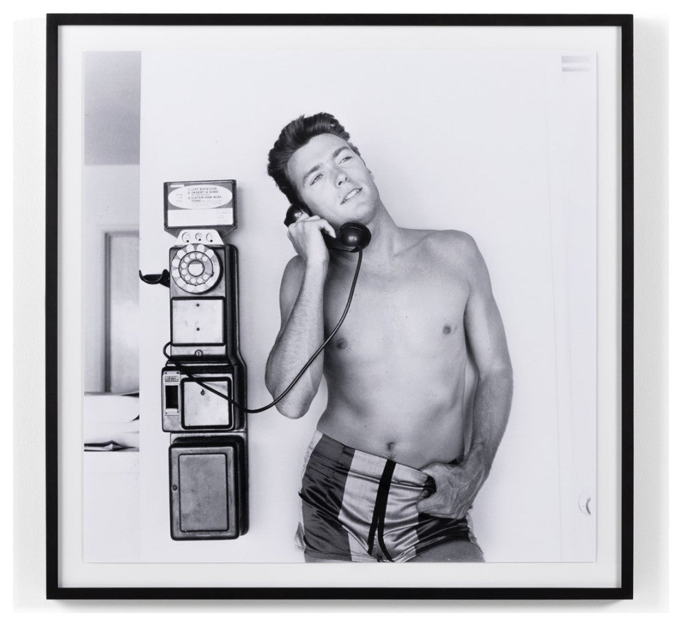Clint Eastwood Takes A Call By Getty