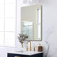 American Furniture Classics Model M7823PCG2436 Gold Framed Rounded Corner Mirror