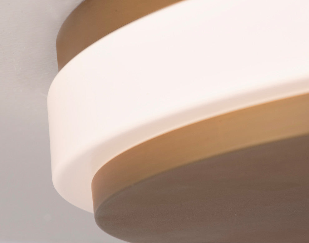 Eris LED Flush Mount, Light Antique Brass, 10