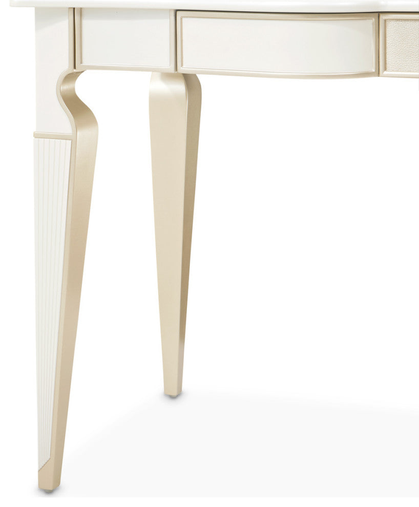 La Marisia Vanity Desk, Creamy Pearl