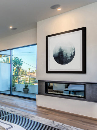 "Shadowy Woods" Framed Painting Print, 32"x32"