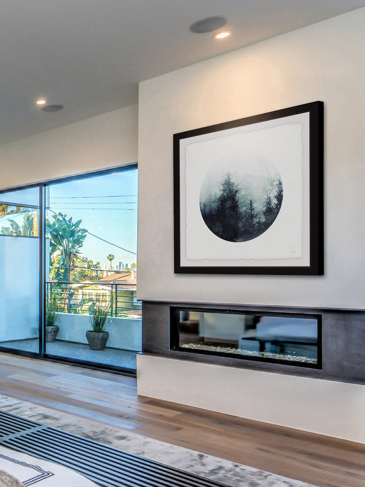 "Shadowy Woods" Framed Painting Print, 32"x32"