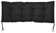 Sunbrella Canvas Indoor/Outdoor Tufted Bench Cushion, Black, 37x17x2"