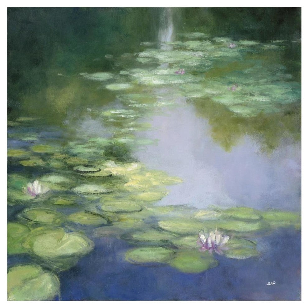 "Blue Lily I" Digital Paper Print by Julia Purinton, 42"x42"